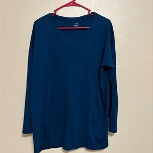 💙 J.Jill Simply Supima® Crew-Neck Tunic – Size L